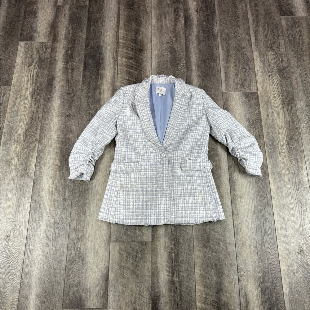 Maison d’Amelie Blue Tweed Jacket‎